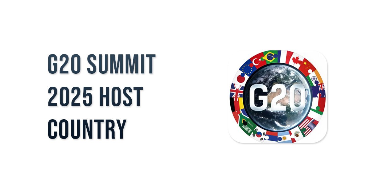 G20 Summit 2025 host