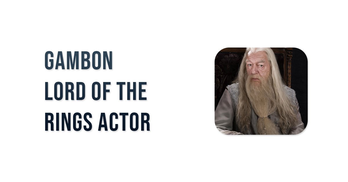 Michael Gambon Lord of the Rings